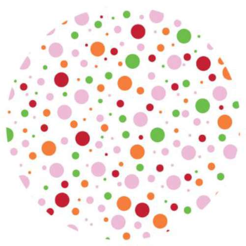 Chocolate Transfer Sheet - Bright Dots - Click Image to Close